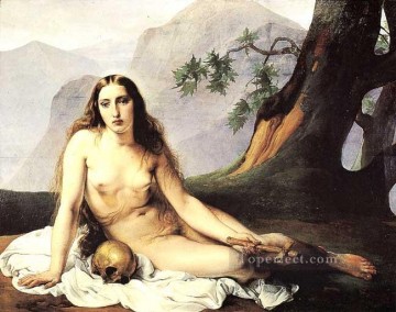 The Penitent Magdalene female nude Francesco Hayez Oil Paintings
